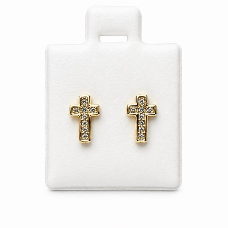 Gold-Plated, Waterproof Heart Earrings