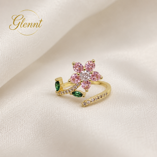 Pink Flower Ring