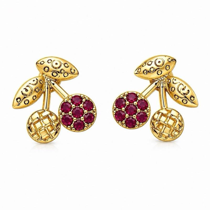 Gold-Plated, Waterproof Heart Earrings