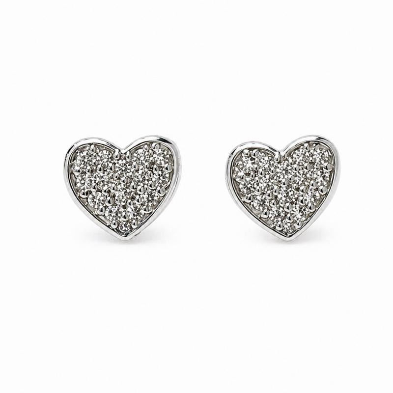 Gold-Plated, Waterproof Heart Earrings
