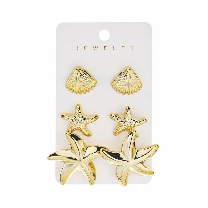 Golden Seashell Earrings